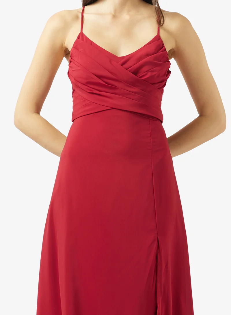 ELLA  Strappy A-line Dess With Slit for Women | Best Price UAE